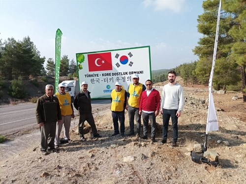 Kilis'te Türkiye-Kore Dostluk Ormanı'nda 20 Bin Fidan Toprakla Buluştu